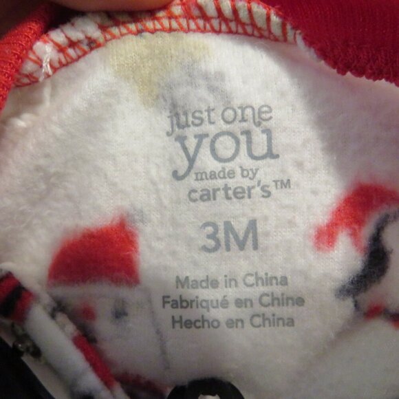 Baby Santa Christmas Footed Bodysuit Embroidered with Embroidered Bib - Picture 4 of 14